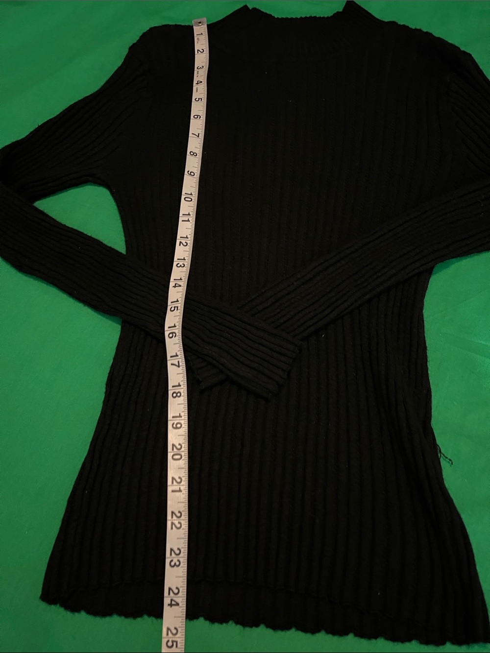 SO Black Ribbed Mock Neck Sweater - Picture 7 of 10